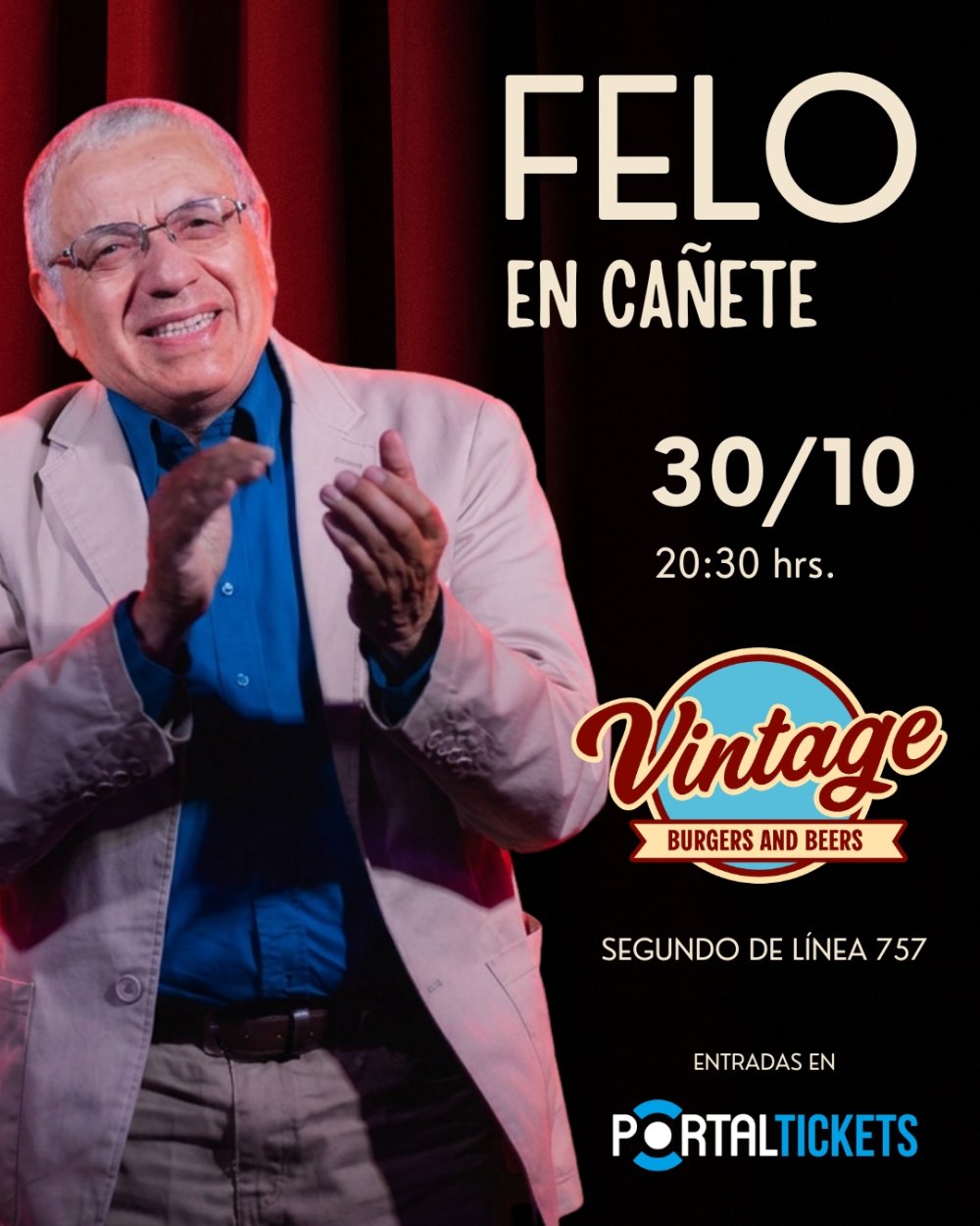 FELO - GIRA PEQUEÑA 2026 EN VINTAGE BURGER, CAÑETE