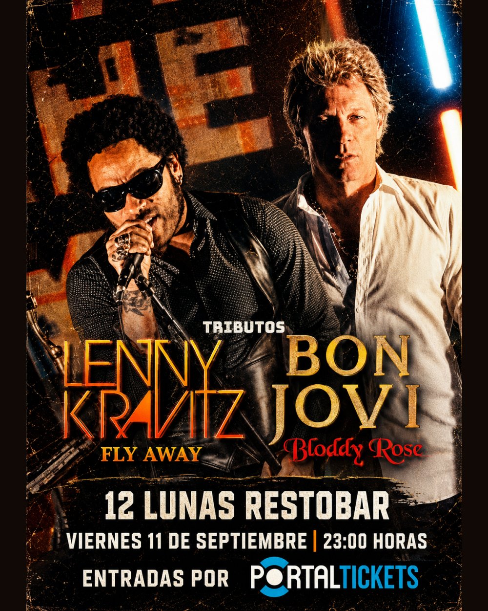 TRIBUTOS A LENNY KRAVITZ + BON JOVI EN 12 LUNAS, LA SERENA