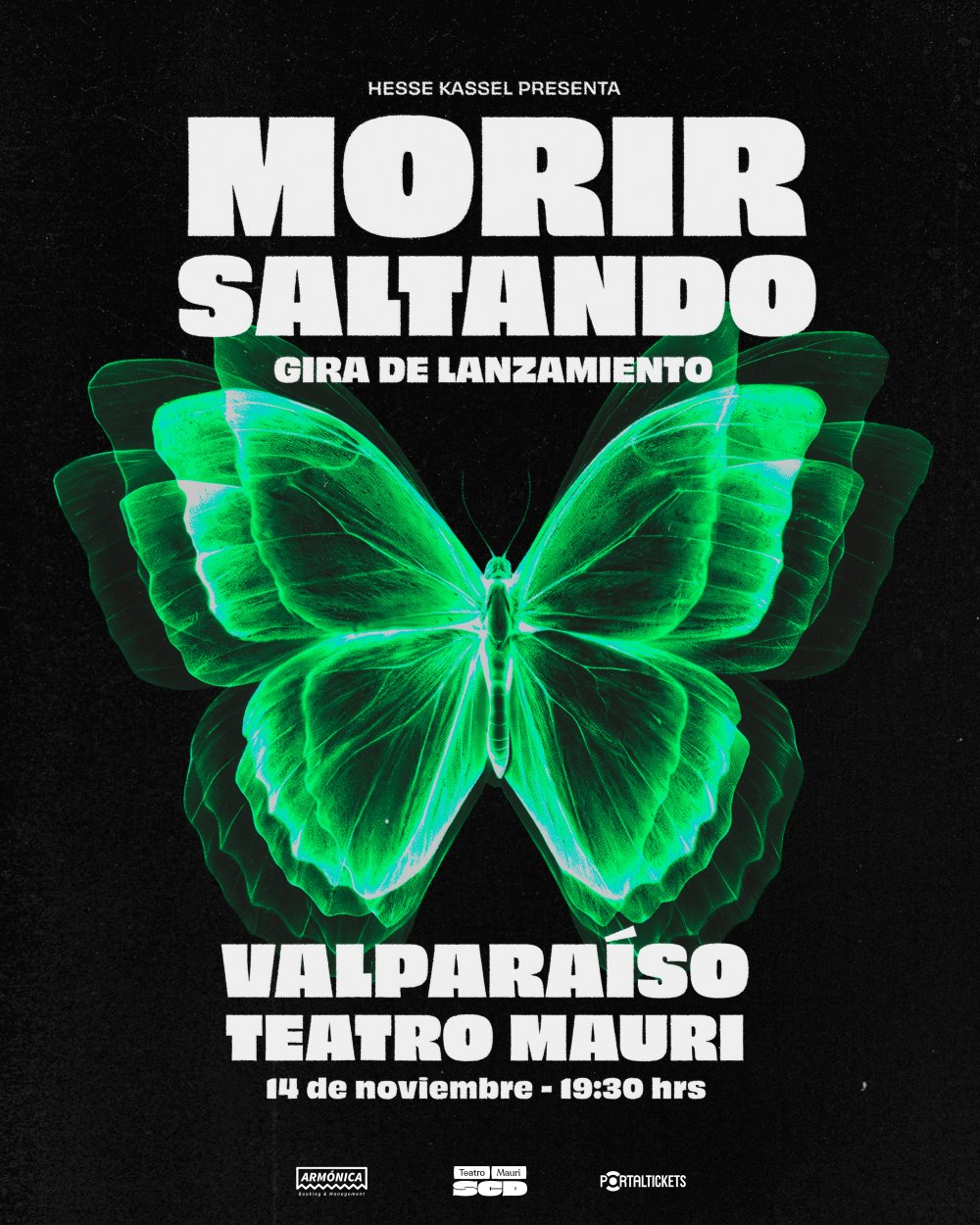 HESSE KASSEL: LANZAMIENTO ÁLBUM MORIR SALTANDO, EN TEATRO MAURI SCD VALPARAISO