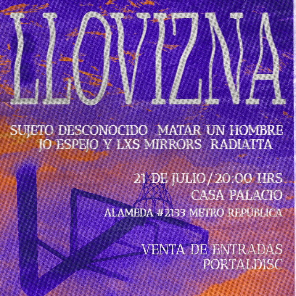 Flyer Evento CICLO LLOVIZNA EN CASA PALACIO