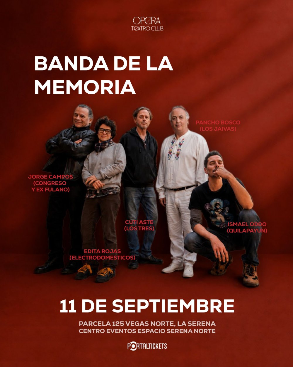 BANDA DE LA MEMORIA EN OPERA, LA SERENA