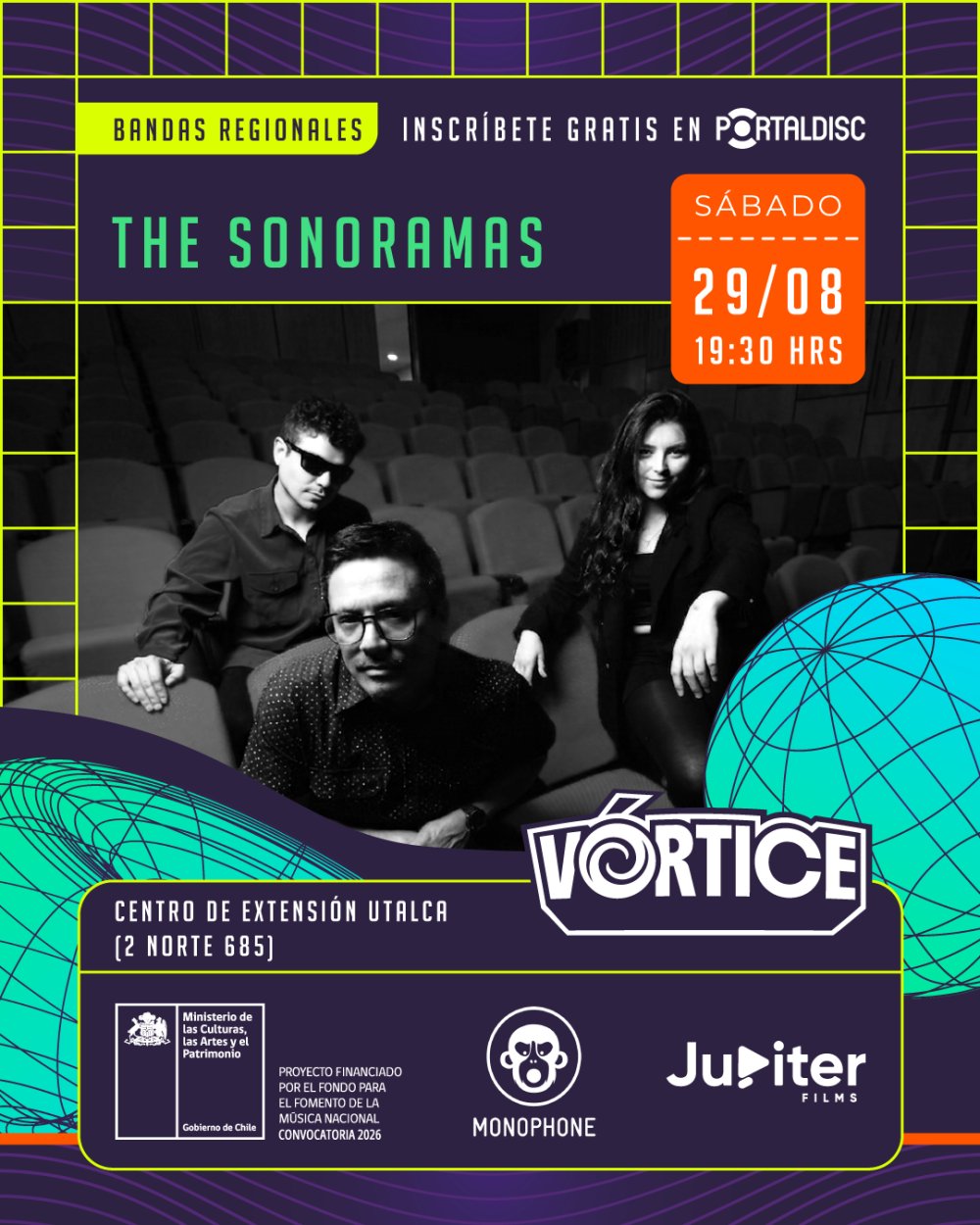 The Sonoramas en Festival Vórtice