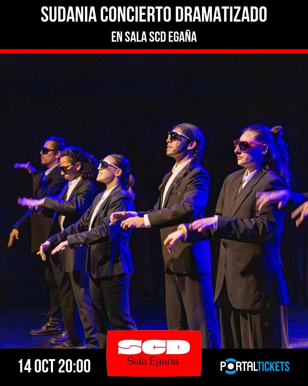 SUDANIA CONCIERTO DRAMATIZADO EN SALA SCD EGAÑA