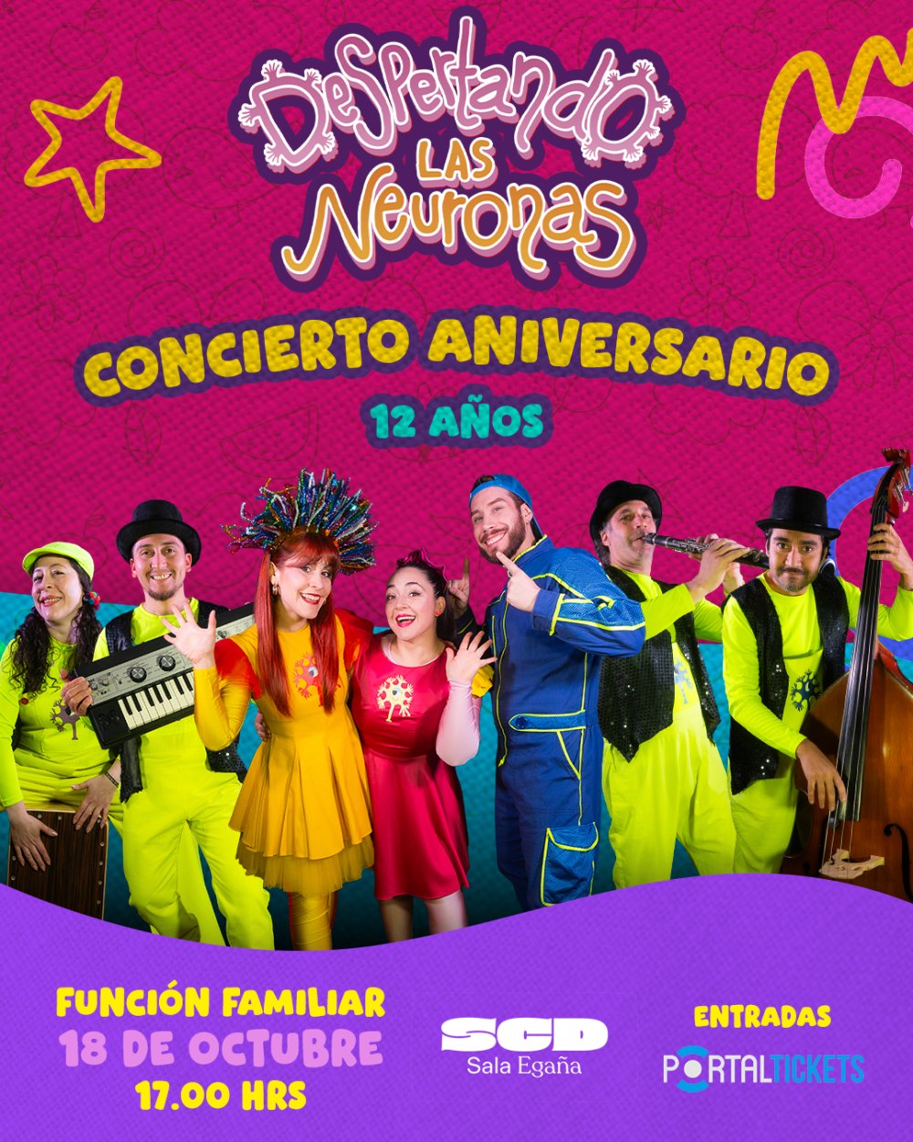 DESPERTANDO LAS NEURONAS: CONCIERTO DEL 12º ANIVERSARIO EN SALA SCD EGAÑA