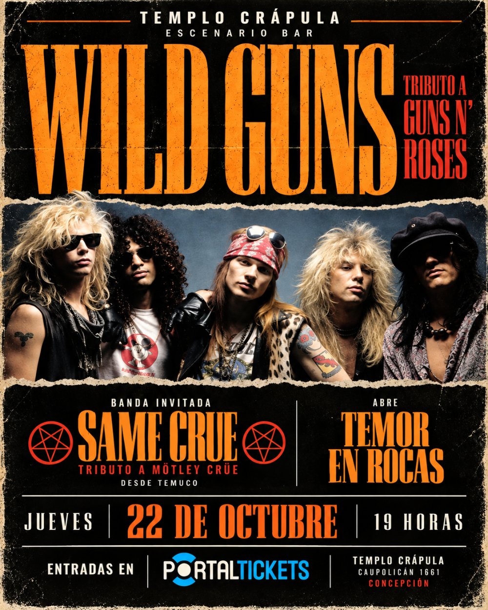 WILD GUNS REUNIÓN EN TEMPLO CRÁPULA, CONCEPCIÓN