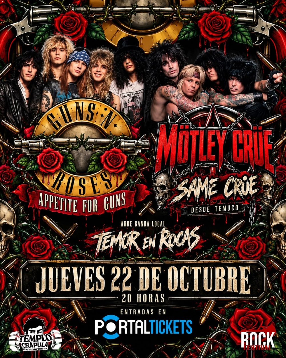 UNA NOCHE DE PURO HARD ROCK: GUNS N’ ROSES Y MOTLEY CRÜE