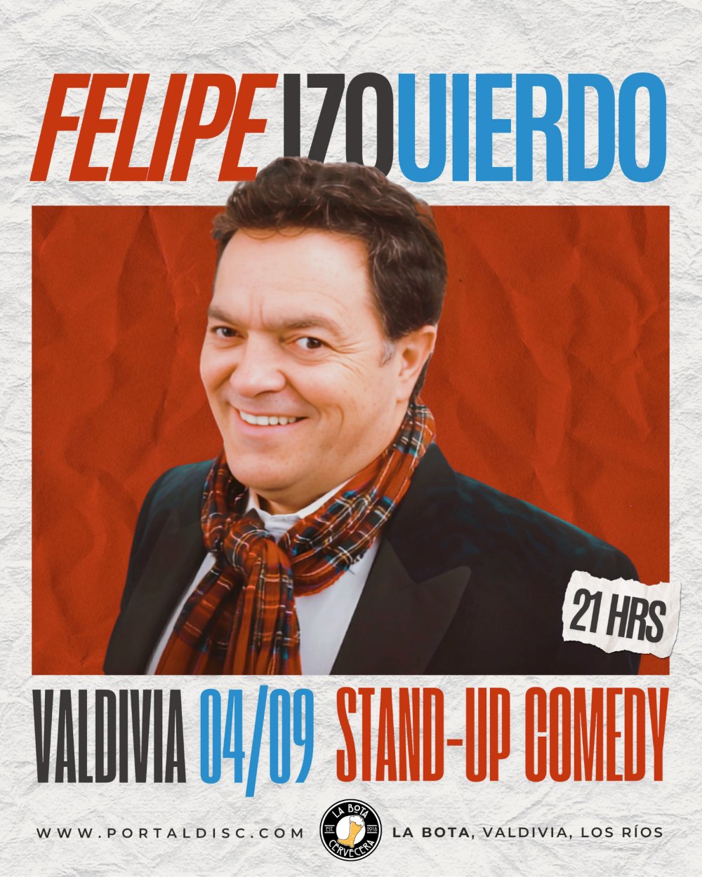FELIPE IZQUIERDO EN LA BOTA CERVECERA, VALDIVIA