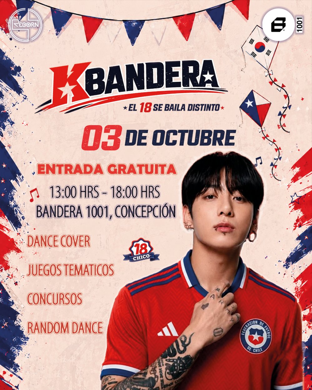 Bandera 1001: el k-pop y la fiesta patria se cruzan en Concepción