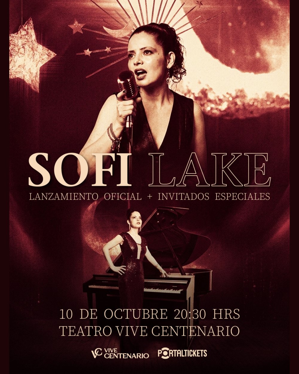 SOFI LAKE: LANZAMIENTO OFICIAL EN TEATRO VIVE CENTENARIO - LA SERENA