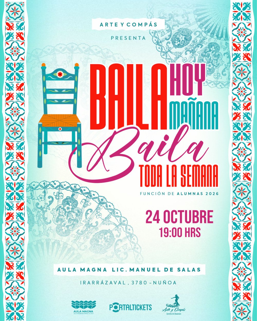 BAILA HOY, MAÑANA, BAILA TODA LA SEMANA EN AULA MAGNA LICEO MANUEL DE SALAS