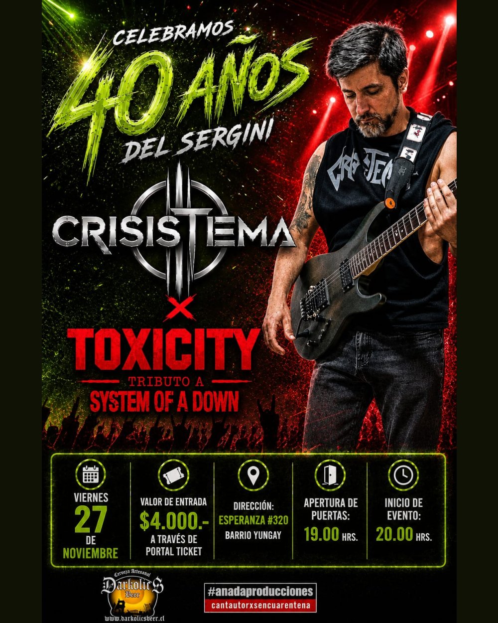 CELEBRAMOS 40 AÑOS DEL SERGINI EN DARKOLICS
