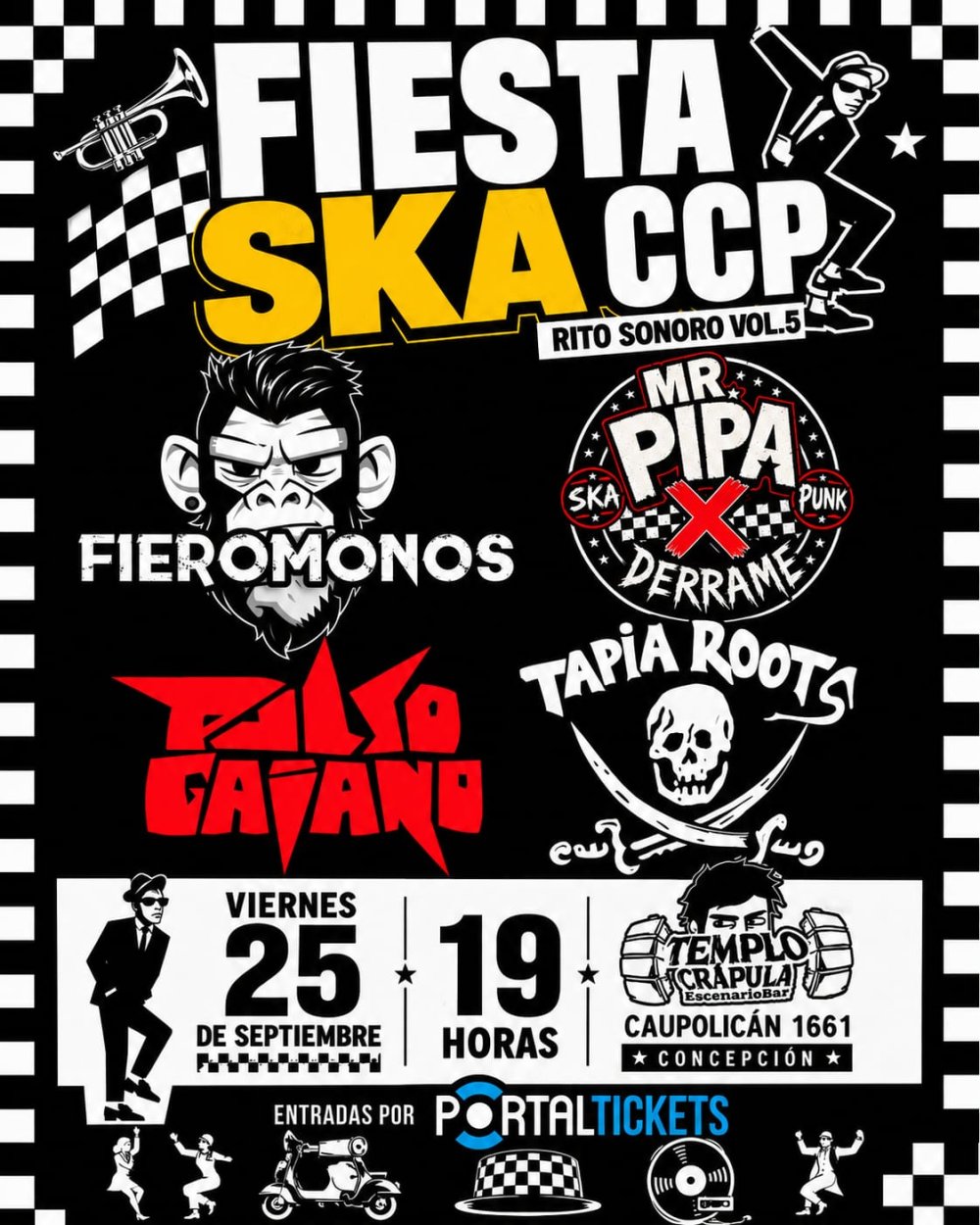 FIESTA SKA CCP - RITO SONORO VOL. 5 EN TEMPLO CRÁPULA, CONCEPCIÓN