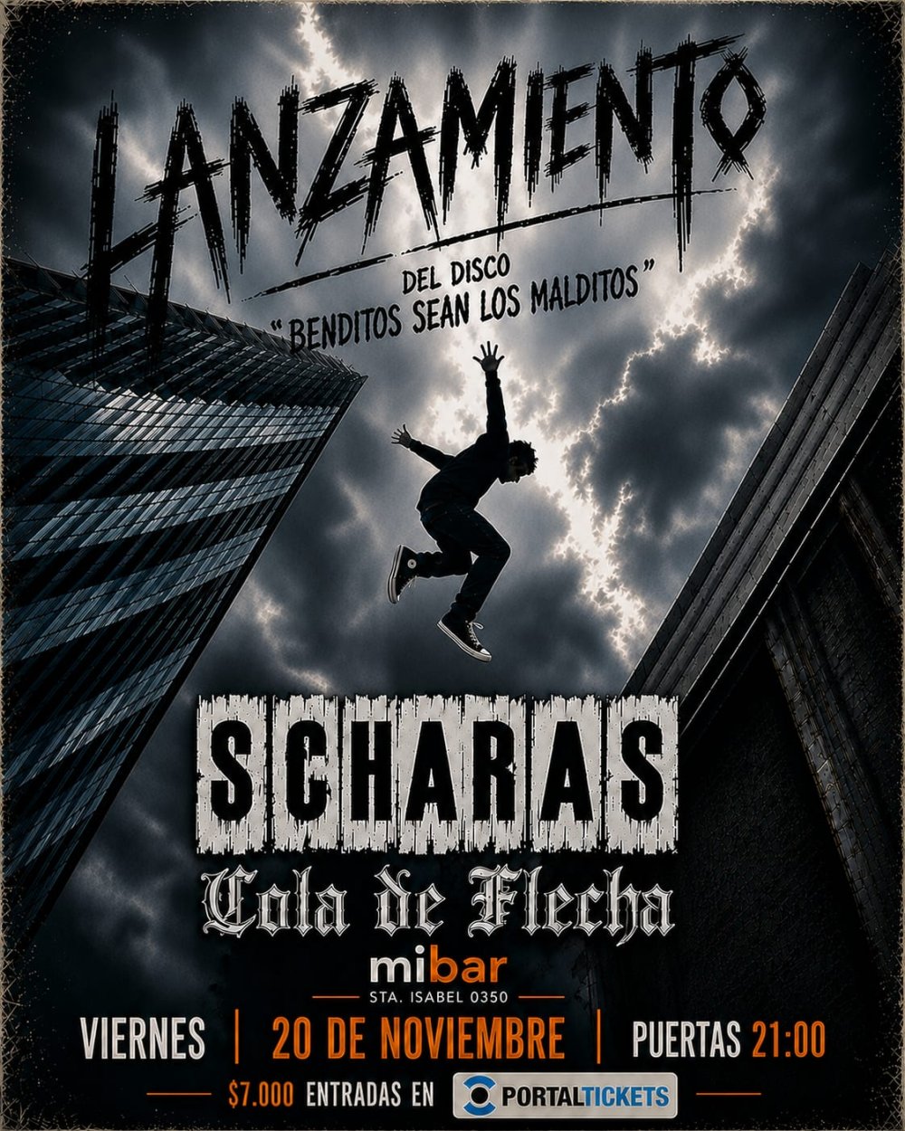 SCHARAS: LANZAMIENTO DISCO BENDITOS SEAN LOS MALDITOS EN MIBAR