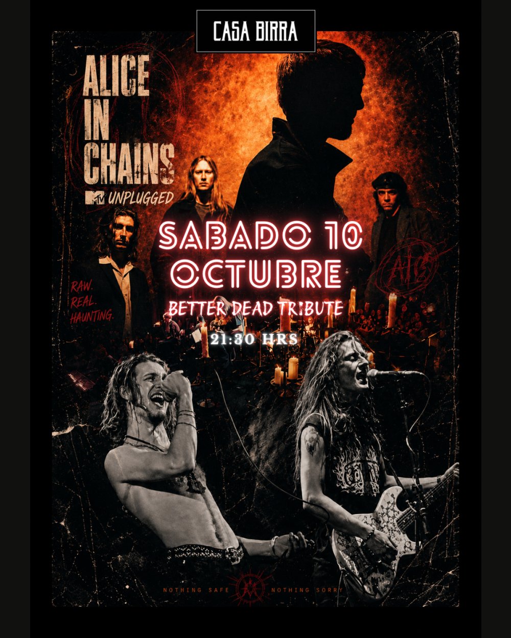 TRIBUTO A ALICE IN CHAINS UNPLUGGED EN CASA BIRRA, TEMUCO
