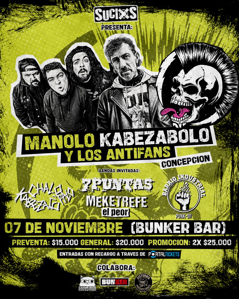 MANOLO KABEZABOLO + LOS ANTIFANS EN CONCEPCIÓN