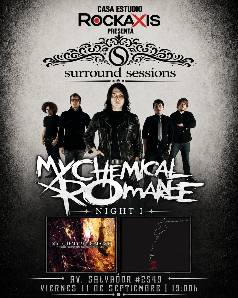 SURROUND SESSIONS: MCR NIGHT 1 EN CASA ESTUDIO ROCKAXIS