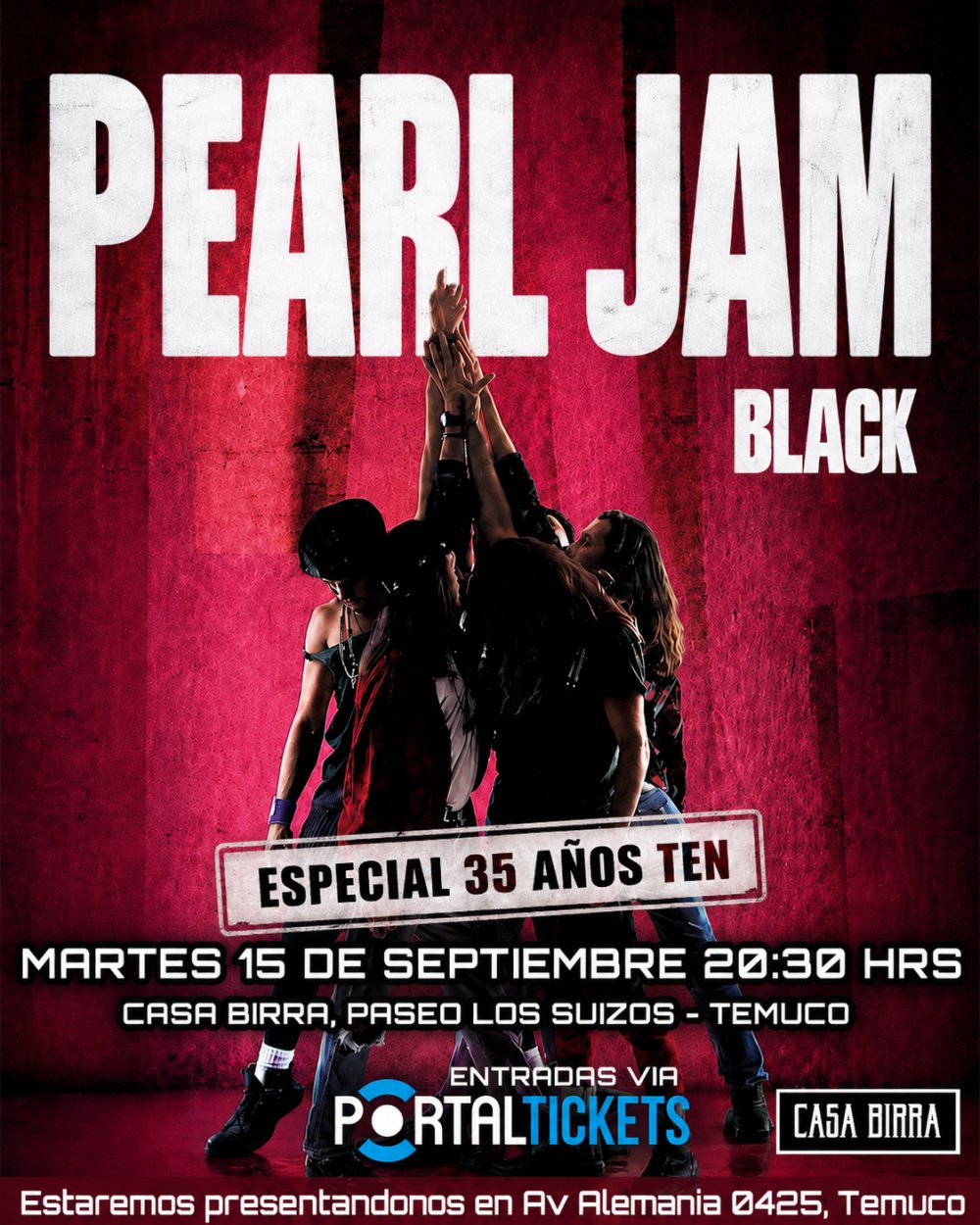 BLACK: PEARL JAM EN CASA BIRRA, TEMUCO