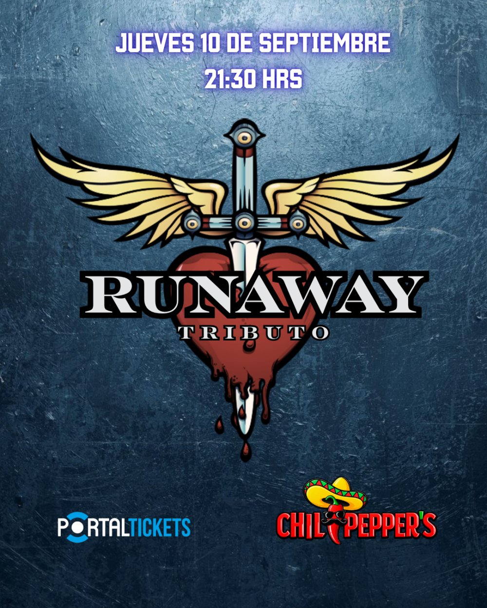 RUNAWAY: TRIBUTO A BON JOVI EN CHILIPEPPER'S, TEMUCO