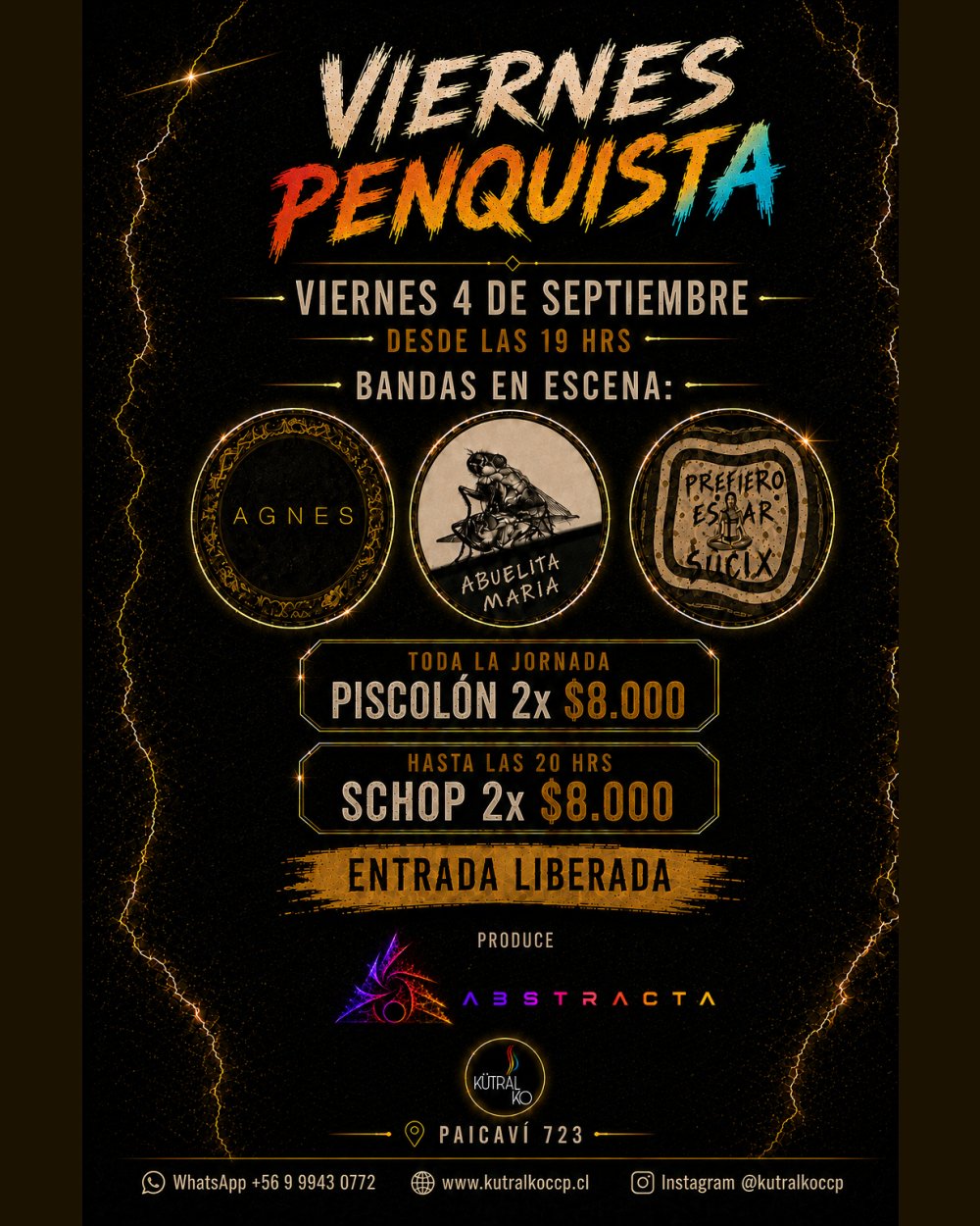 Concepción tiene música en vivo esta semana y puedes armar tu salida
