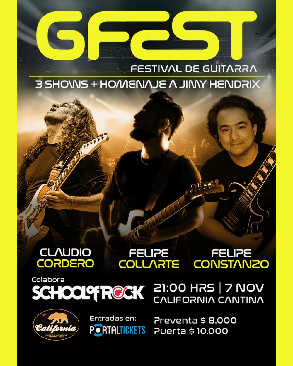 FESTIVAL DE GUITARRA GFEST EN CALIFORNIA CANTINA