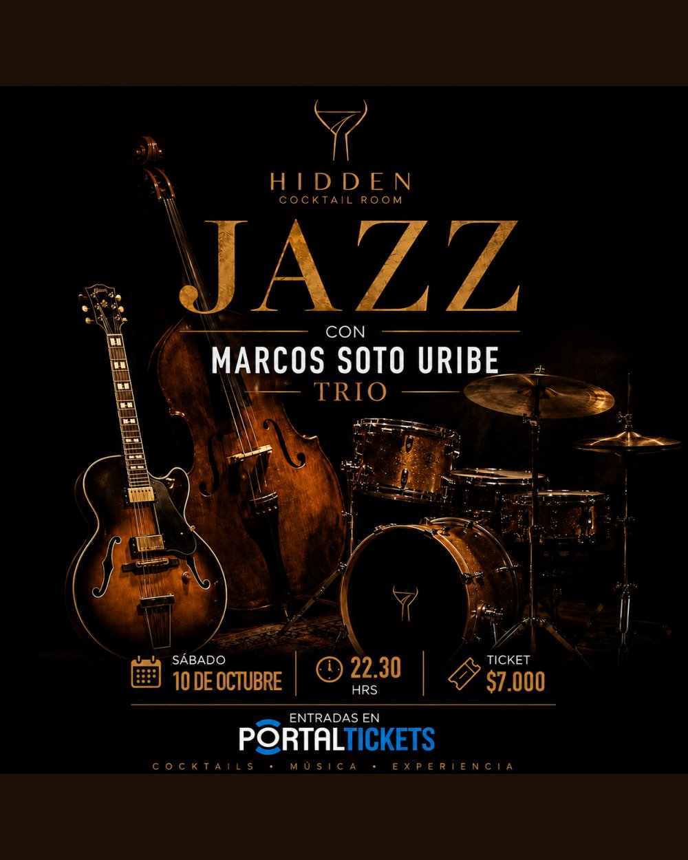 MARCOS SOTO URIBE TRIO EN HIDDEN COCKTAIL ROOM