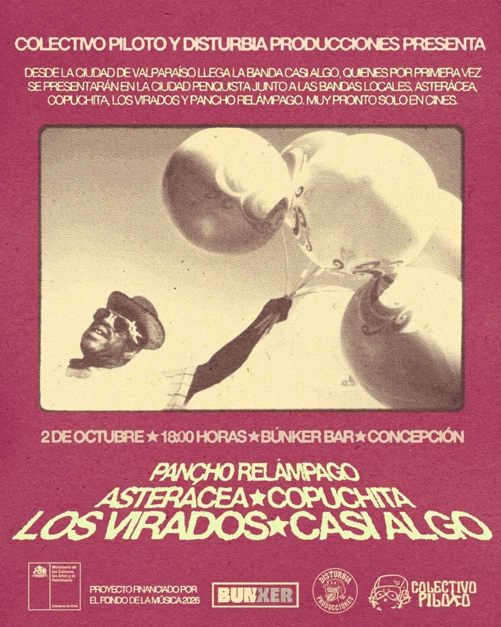 GIRA DONDE APRIETA EL ZAPATO EN BUNKER BAR, CONCEPCIÓN