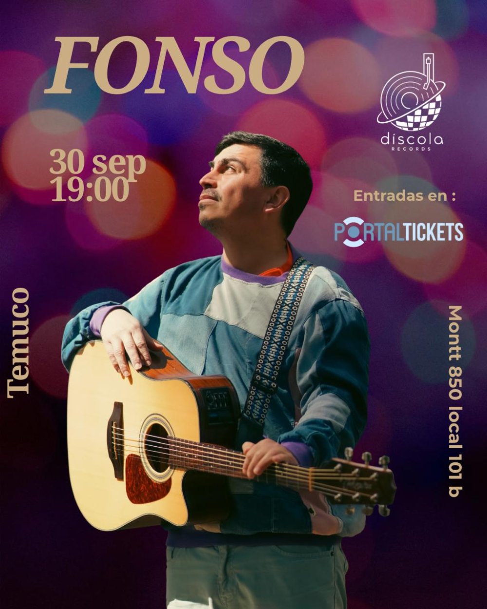 FONSO SE PRESENTA EN DÍSCOLA RECORDS, TEMUCO