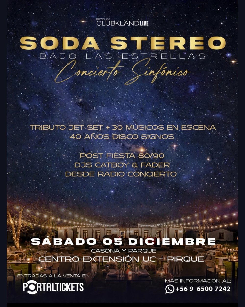 SODA BAJO LAS ESTRELLAS CENTRO DE EXTENSION UC PIRQUE