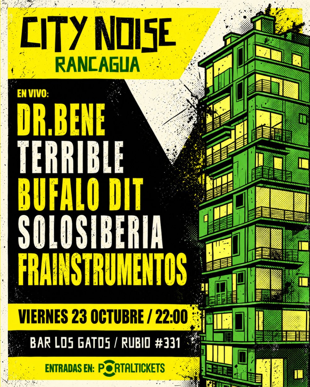 CITY NOISE EN BAR LOS GATOS, RANCAGUA