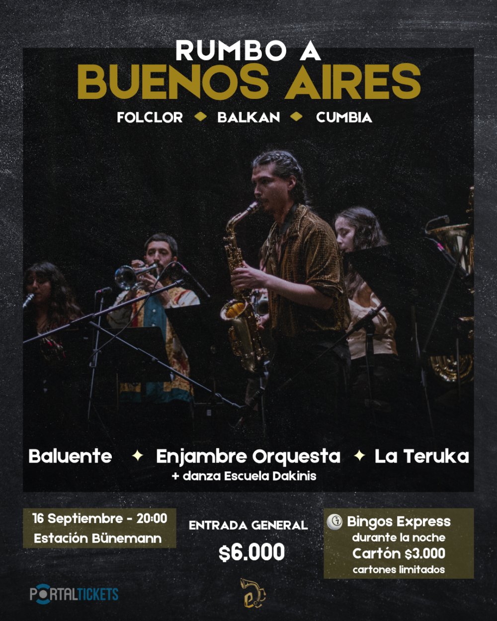 ENJAMBRE: RUMBO A BUENOS AIRES EN ESTACIÓN BÜNEMANN, VALDIVIA