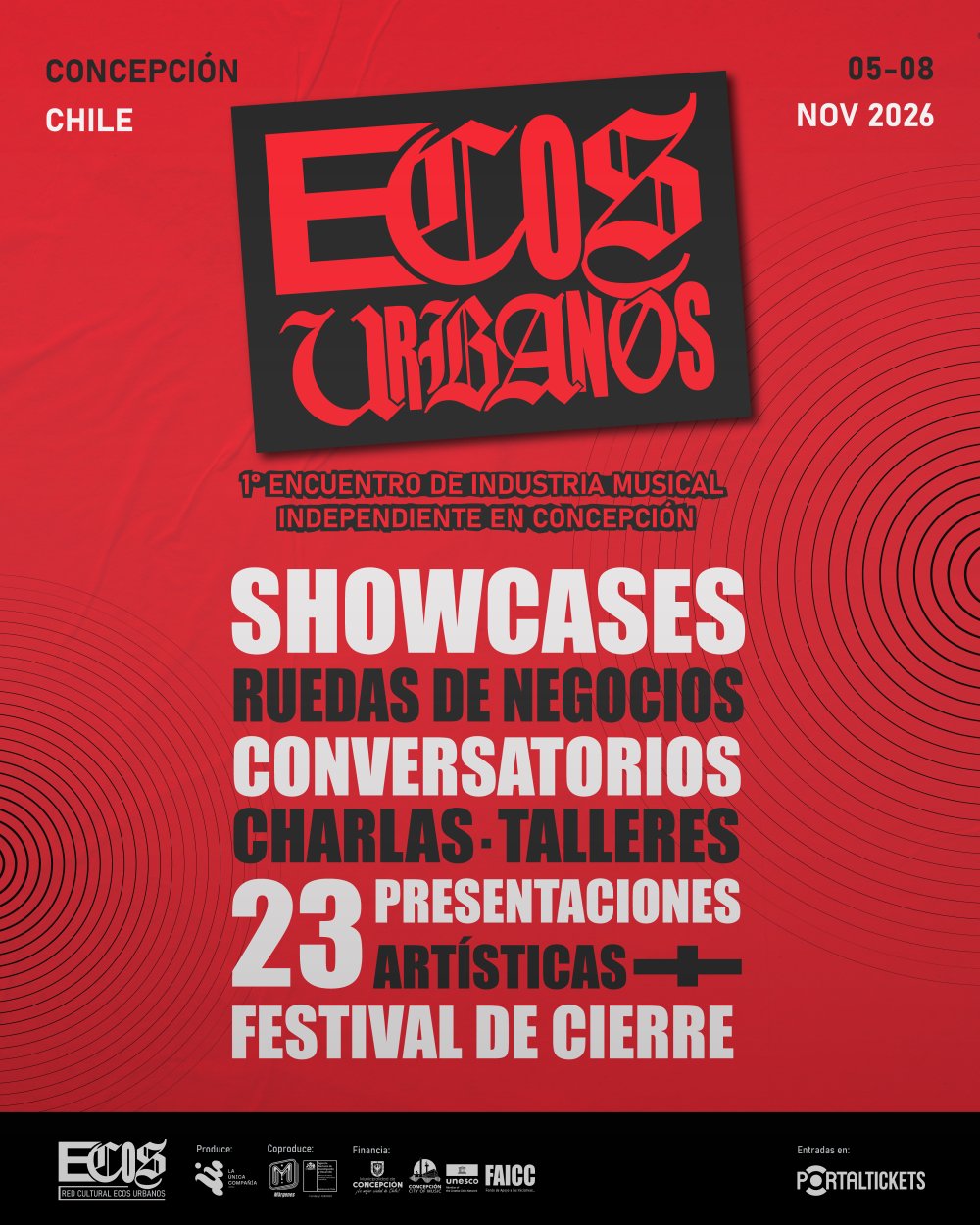 ECOS URBANOS: ENCUENTRO DEL ECOSISTEMA MUSICAL INDEPENDIENTE EN CONCEPCIÓN