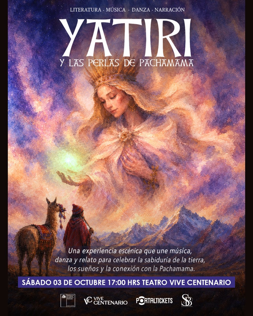 Teatro Vive Centenario: obra Yatiri y las Perlas de Pachamama en La Serena