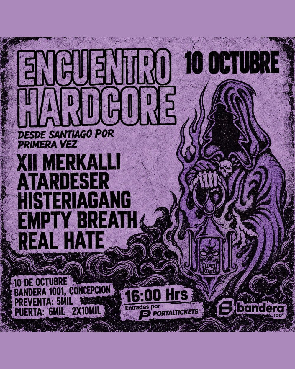 ENCUENTRO HARDCORE EN BANDERA 1001, CONCEPCIÓN