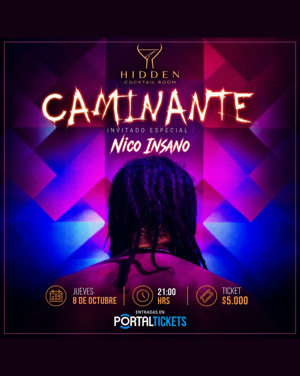 CAMINANTE EN HIDDEN COCKTAIL ROOM