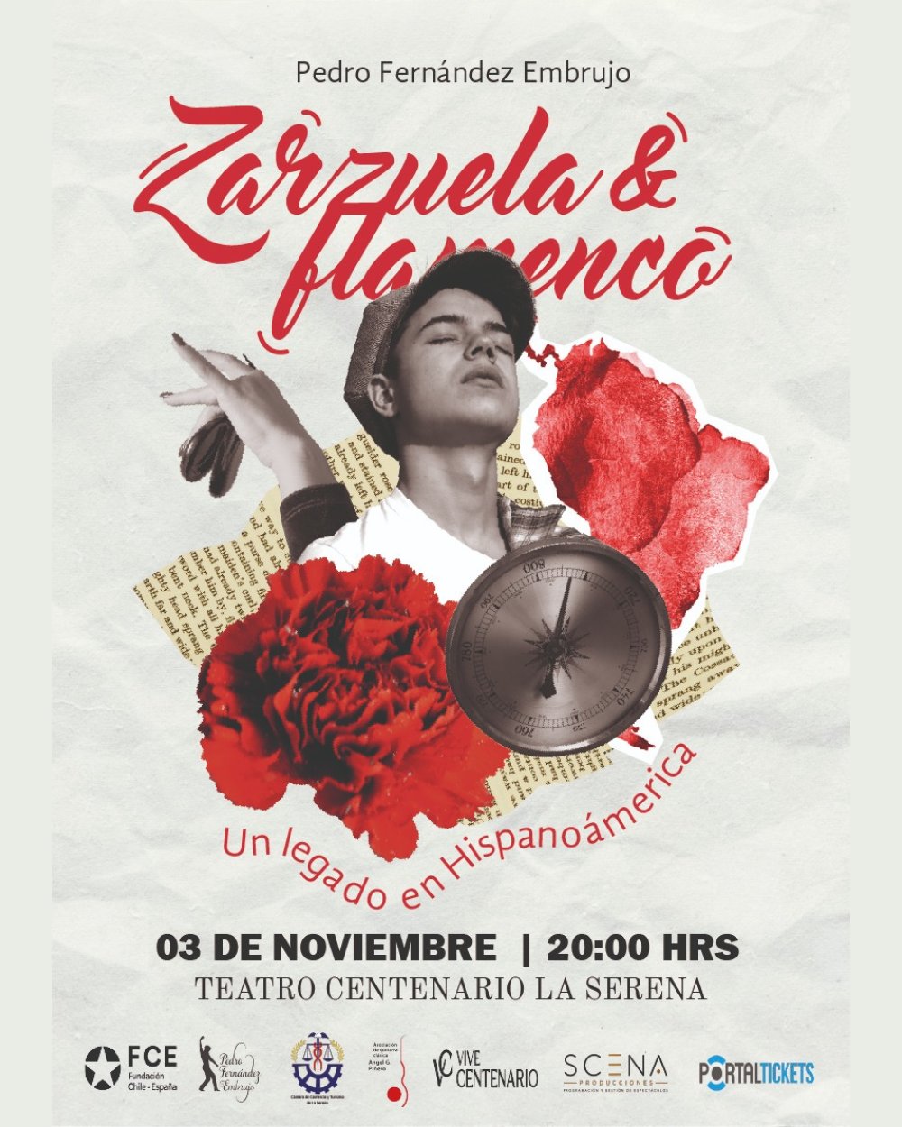 PEDRO FERNÁNDEZ EMBRUJO: ZARZUELA & FLAMENCO EN TEATRO CENTENARIO, LA SERENA