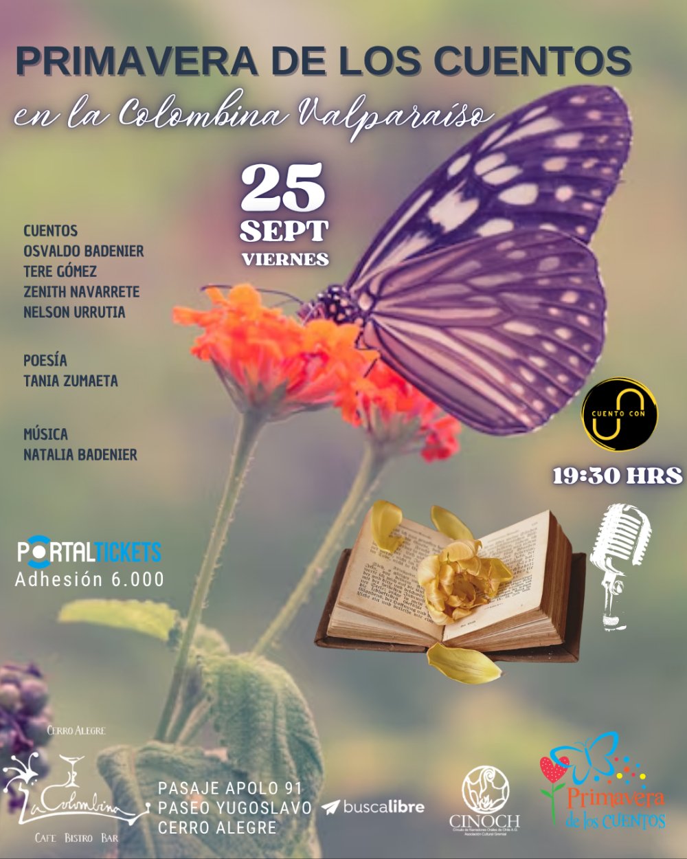 PRIMAVERA DE LOS CUENTOS EN LA COLOMBINA, VALPARAÍSO