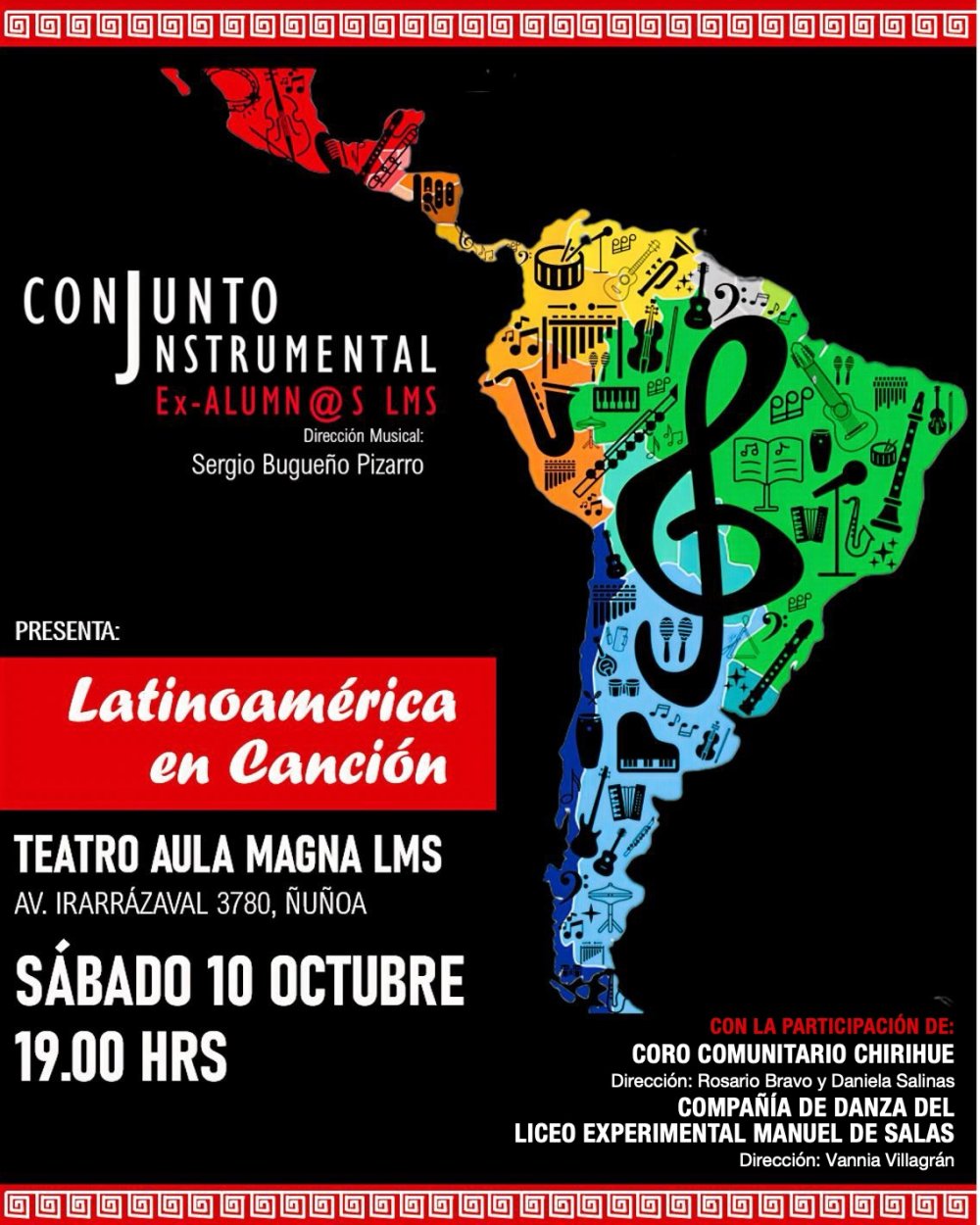 LATINOAMÉRICA EN CANCIÓN EN EL AULA MAGNA DEL LICEO MANUEL DE SALAS