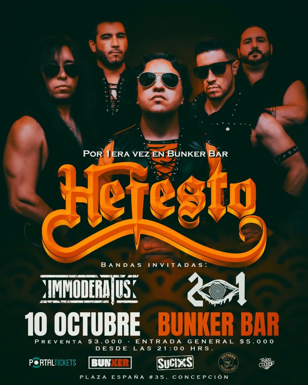 HEFESTO EN BUNKER BAR, CONCEPCIÓN