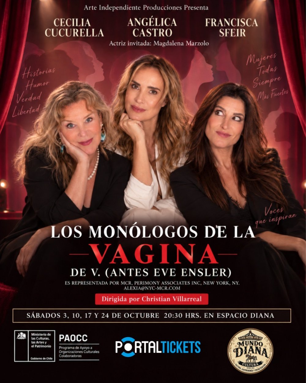 MONOLOGOS DE LA VAGINA EN ESPACIO DIANA - 10 DE OCTUBRE
