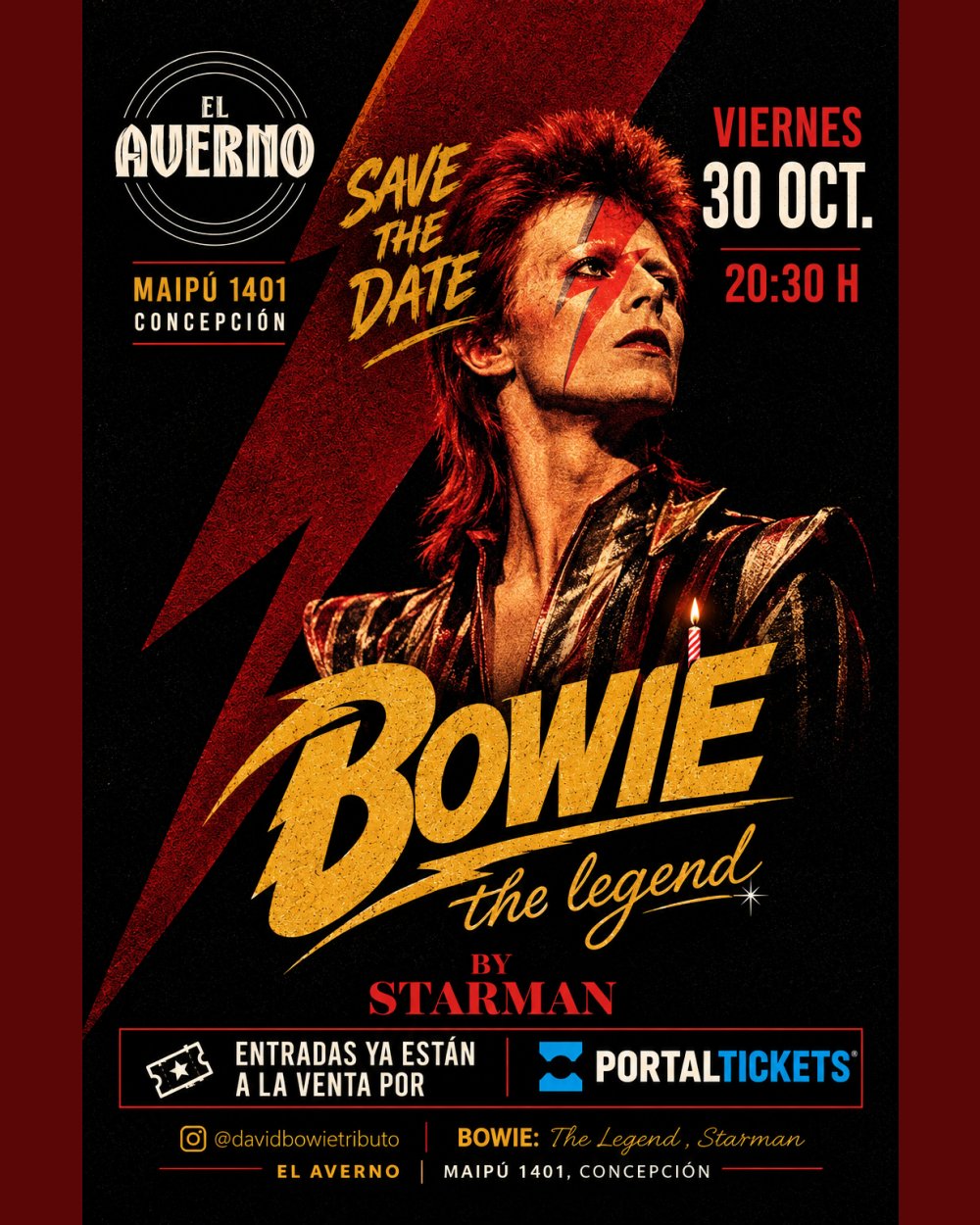 TRIBUTO A DAVID BOWIE: STARMAN EN VIVO EN EL AVERNO, CONCEPCIÓN