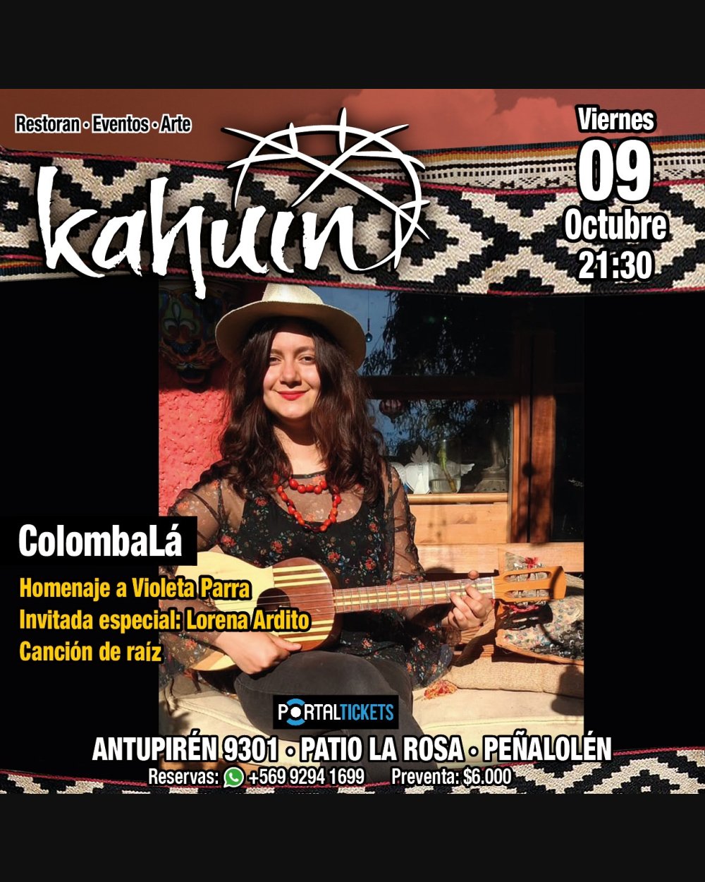 KAHUIN PRESENTA: COLOMBALÁ - CANCIÓN DE RAÍZ - VIERNES 09 DE OCTUBRE