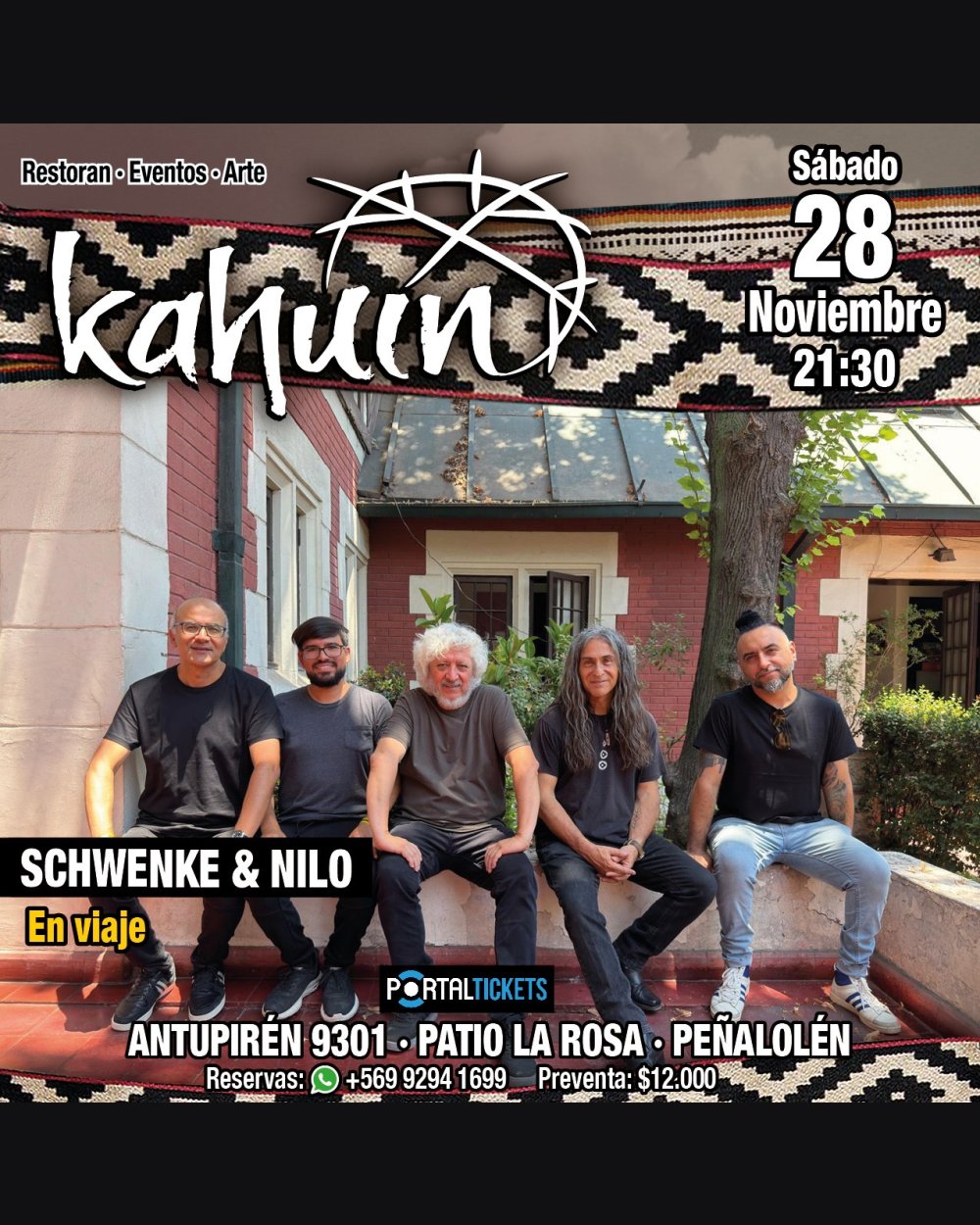 KAHUIN PRESENTA: SCHWENKE & NILO / SÁBADO 28 NOVIEMBRE