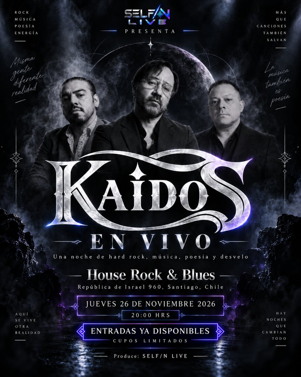 KAÍDOS EN VIVO: UNA NOCHE DE HARD ROCK Y DESVELO EN HOUSE ROCK & BLUES