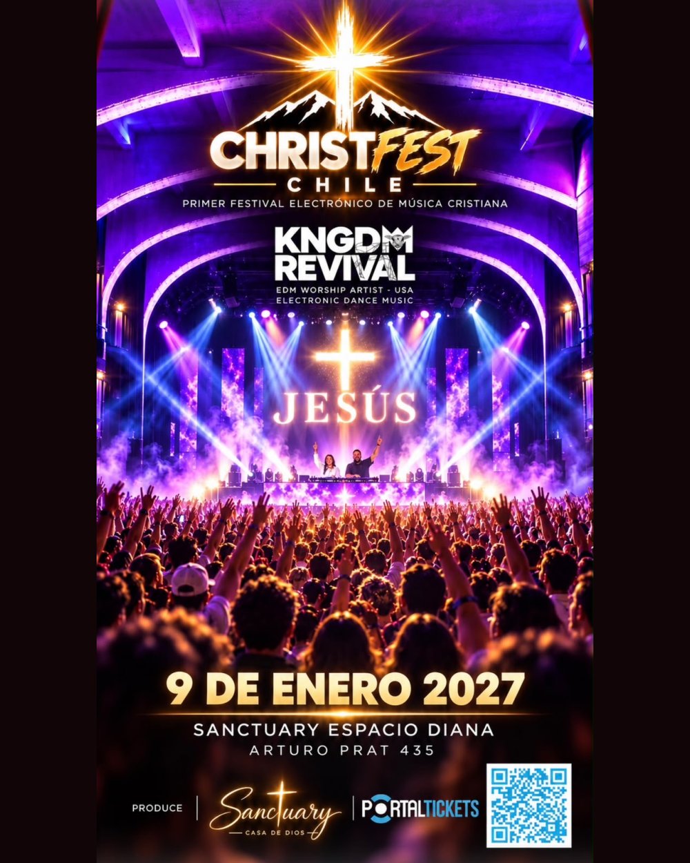 CHRISTFEST CHILE : THE KINGDOM IS HERE - FESTIVAL ELECTRÓNICO DE MÚSICA CRISTIANA EN TEATRO CAUPOLICÁN