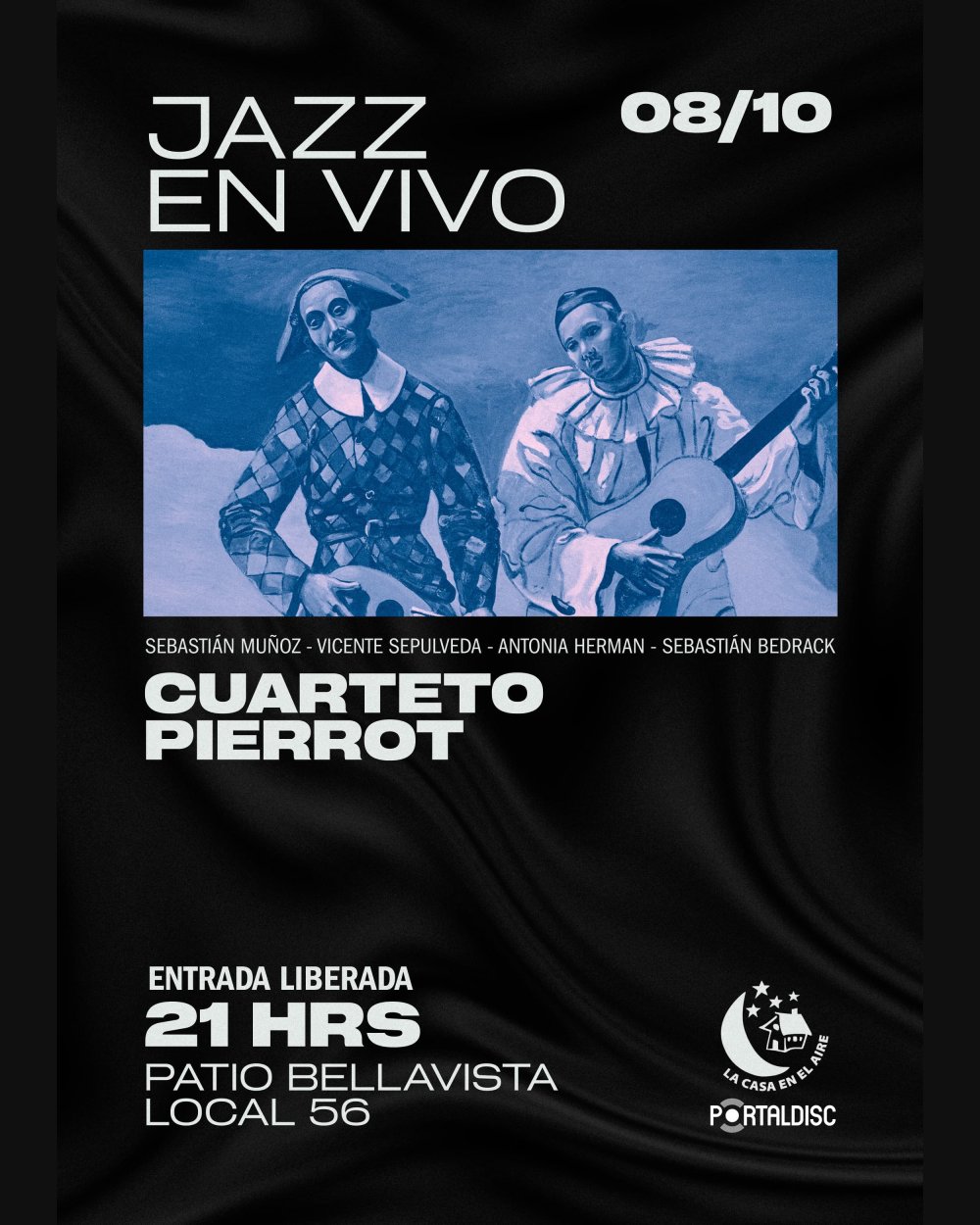 CUARTETO PIERROT: JAZZ EN VIVO LA CASA EN EL AIRE