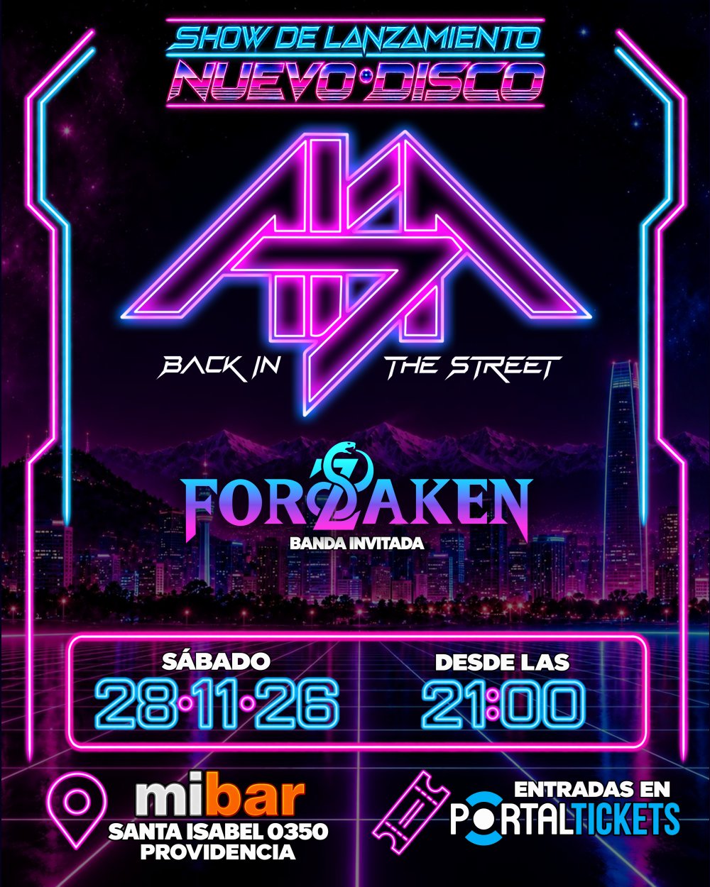 LANZAMIENTO BACK IN THE STREET: AISA + FORZAKEN EN MIBAR
