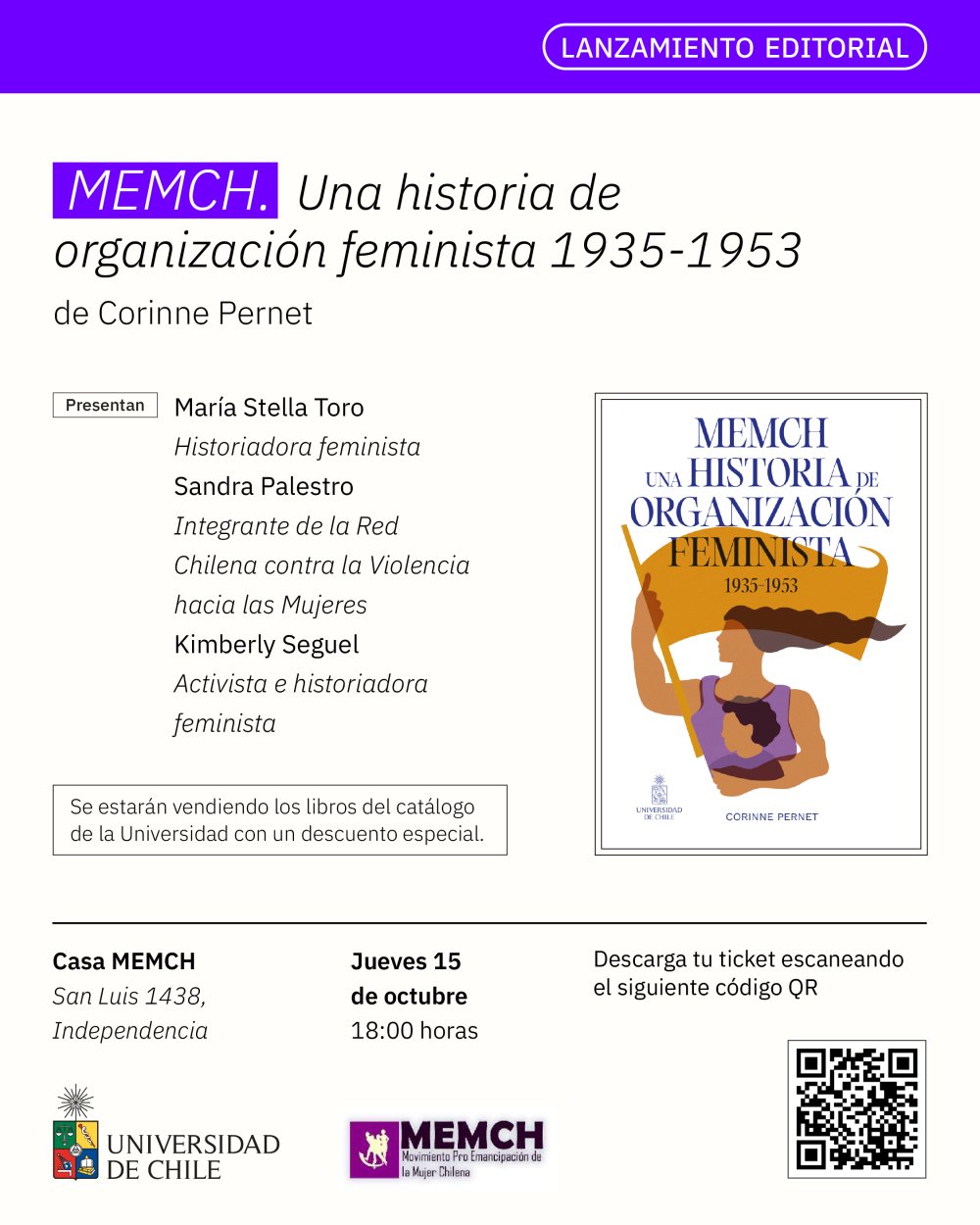 MEMCH. UNA HISTORIA DE ORGANIZACIÓN FEMINISTA 1935-1953 DE CORINNE PERNET