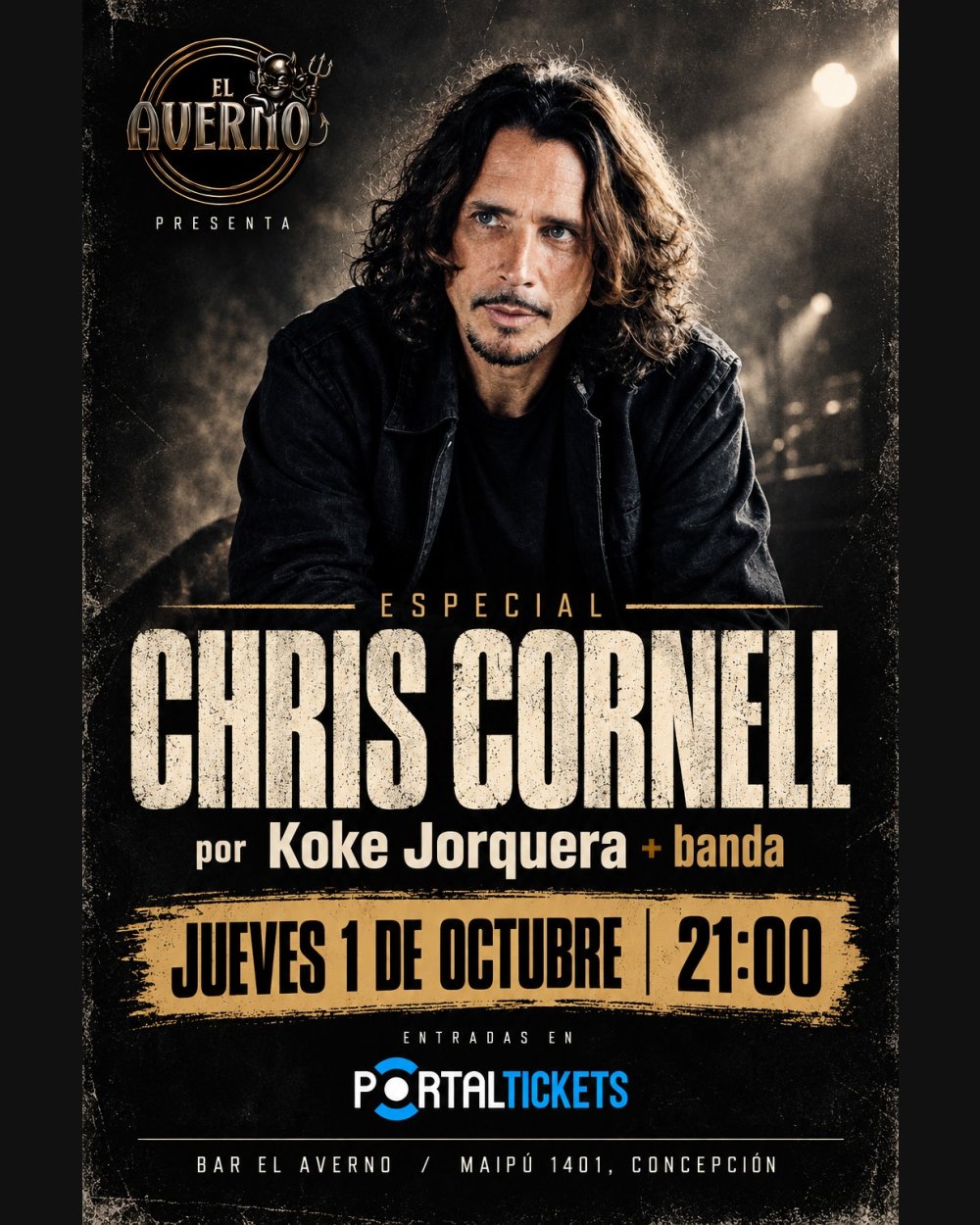 TRIBUTO A CHRIS CORNELL: ESPECIAL EN VIVO EN EL AVERNO, CONCEPCIÓN
