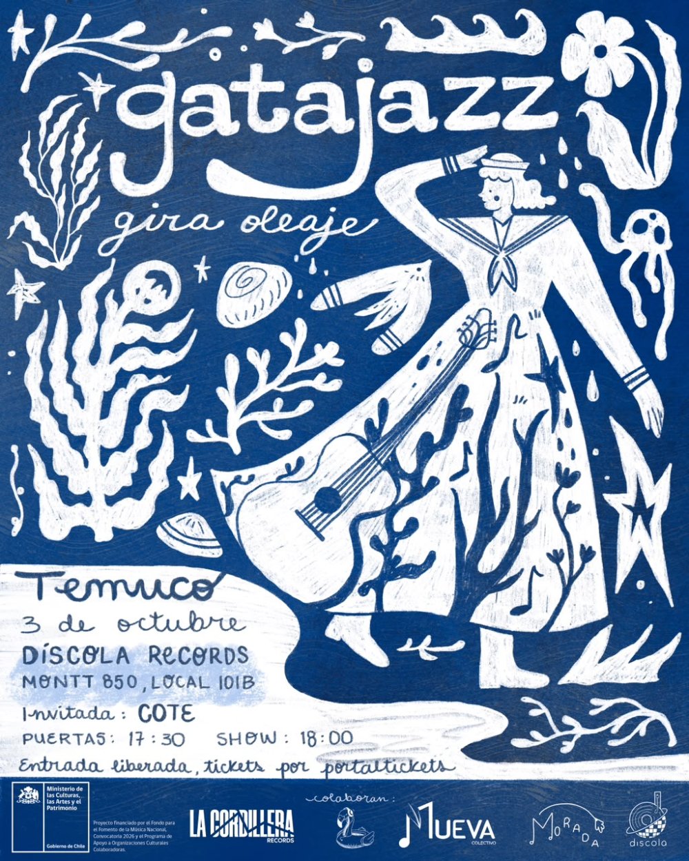 Díscola Records: Gatajazz se presenta gratis en Temuco