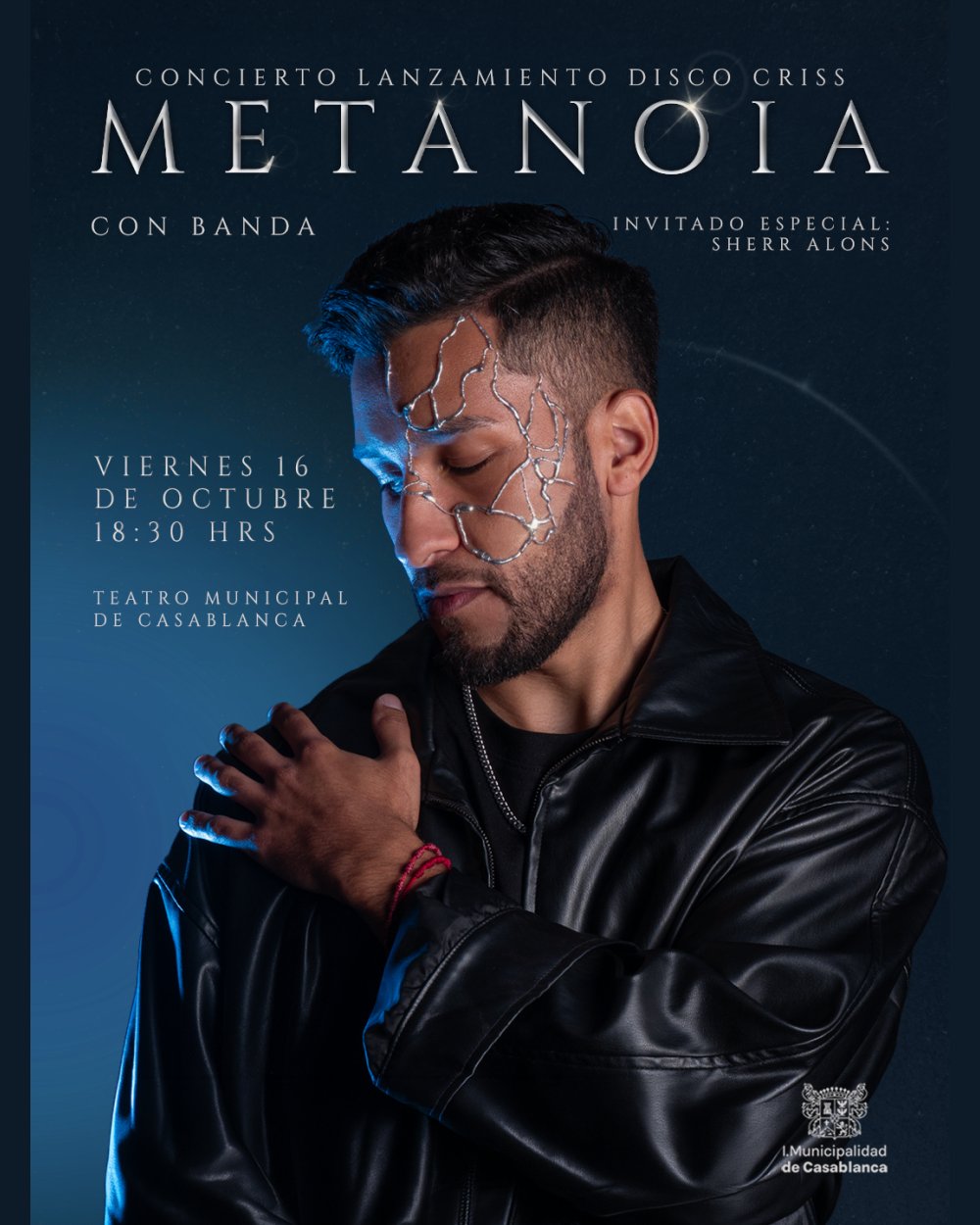 CONCIERTO LANZAMIENTO DISCO CRISS: METANOIA EN TEATRO MUNICIPAL DE CASABLANCA